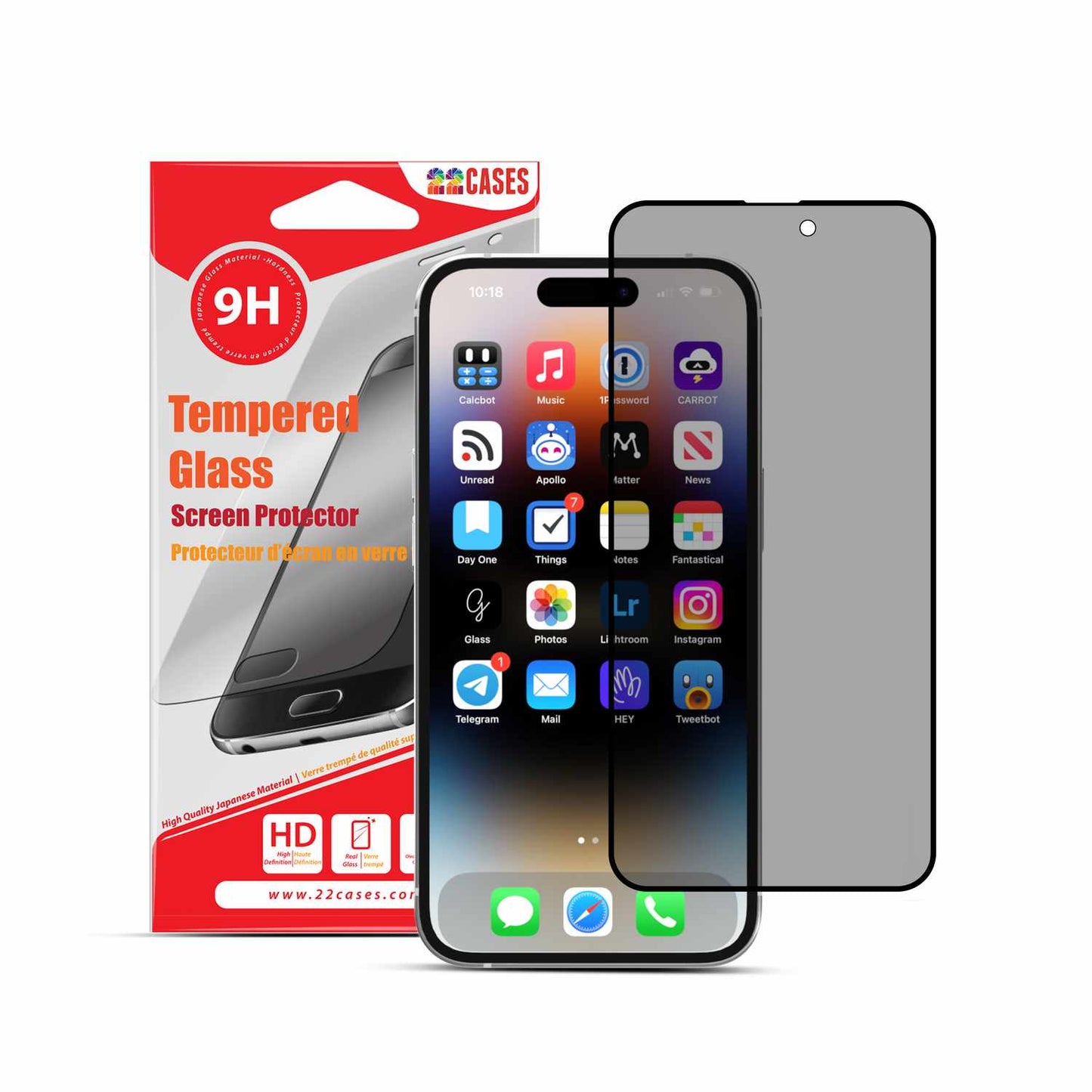 22PRISPIP15 Privacy Tempered Glass iPhone 15