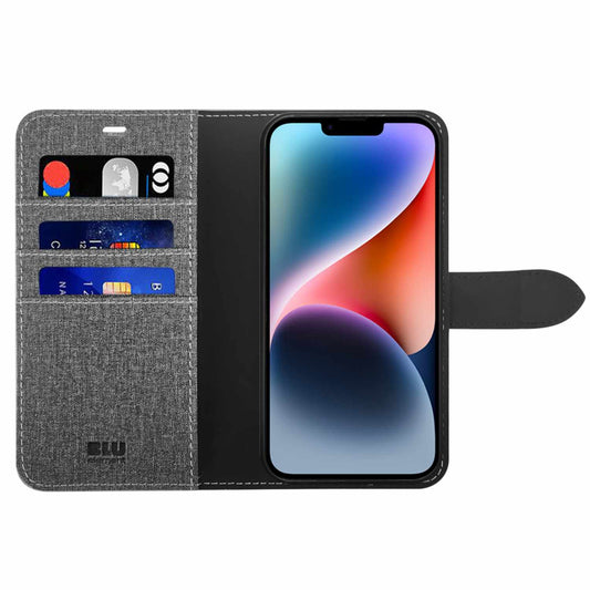 BE2I1FWMSIP15G Folio 2-in-1 MagSafe Case iPhone 16e/15/14/13 Gravity Grey
