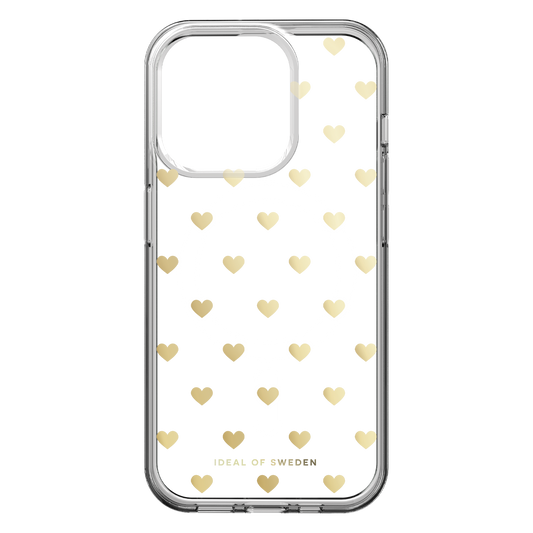 IDCLCMSI2361506 Clear MagSafe Mid Case iPhone 16e/15/14/13 Golden Hearts