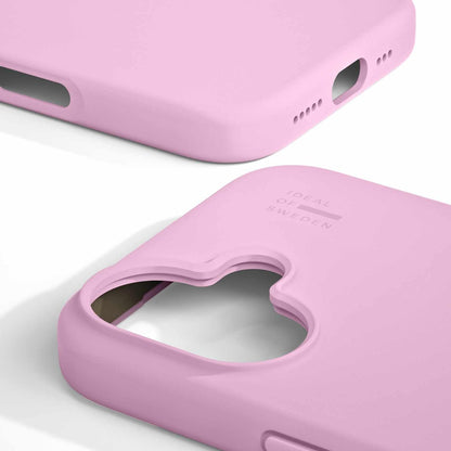 IDSICMSI2461498 Silicone Case MagSafe iPhone 16 Bubble Gum Pink