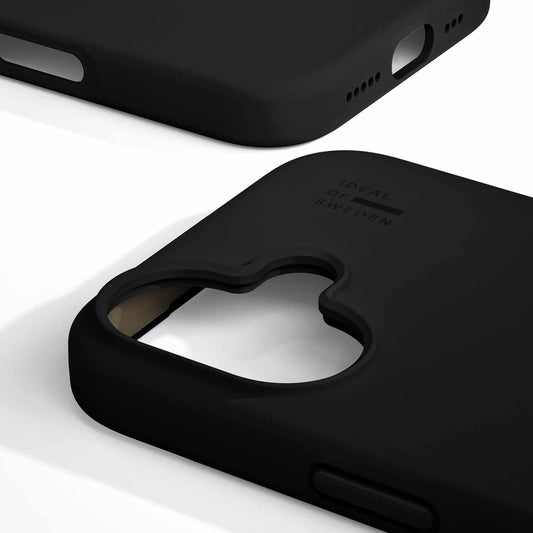 IDSICMSI246701 Silicone Case MagSafe iPhone 16 Plus Black