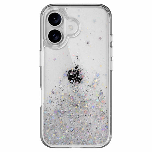 SPH661003TR24 Starfield 3D Glitter Case iPhone 16 Transparent