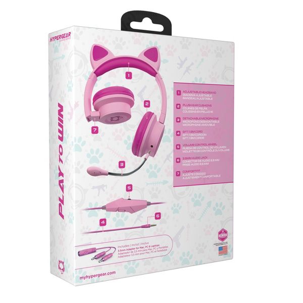 HyperGear® Kombat Kitty Gaming Headset for Kids - GekkoTech