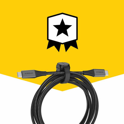 Premium Pro Charge/Sync USB-C to USB-C Power Delivery Cable 6ft Haunted Hour (Black)