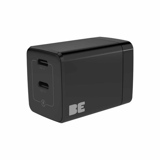 Wall Charger Dual USB-C GaN 35W PD and PPS Black - GekkoTech