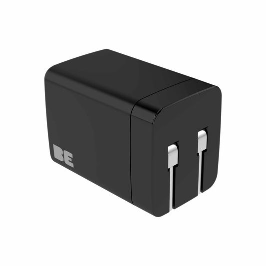 Wall Charger Dual USB-C GaN 35W PD and PPS Black - GekkoTech