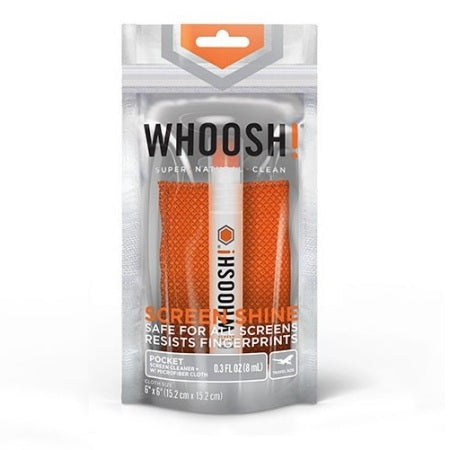 WHOOSH! SCREEN SHINE 8ML POCKET SPRAY WITH 1 CLOTH - GekkoTech