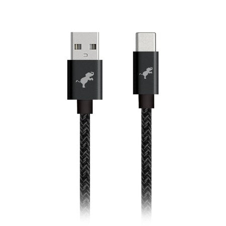 PowerKnit 1 meter USB-A to USB-C Black