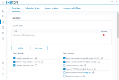 EMSISOFT Anti-Malware - 3 PC | 1 Year - GekkoTech