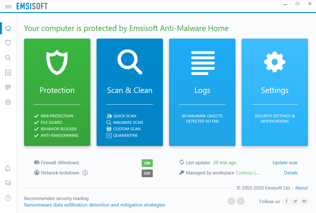 EMSISOFT Anti-Malware - 3 PC | 1 Year - GekkoTech